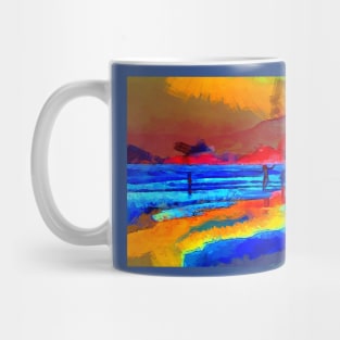 Wild Blue Beach Dancer Mug